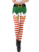 Femmes Noël Legging Pantalon Costumes de vacances Déguisements Noël