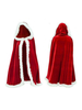 Femmes Noël Manteau Rouge Polyester Noël Vacances Vintage Costumes