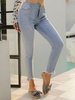 Femmes Pantalons Bleu ciel Casual Denim PANTALON fuselé