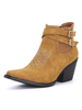 Femmes pointues de bottines brun clair en cuir PU