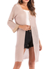 Femmes Pulls Cardigans Cardigan à manches longues à col en V et abricot léger