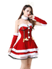 Femmes Robe De Noël Robe Sexy Costumes De Vacances Cosplay Déguisements Noël