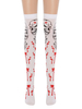 Femmes Saloon Bas Crâne Genou Chaussettes Hautes Halloween Cosplay Costume Accessoires