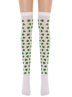 Femmes Saloon bas trèfle genou chaussettes hautes Halloween Cosplay Costume accessoires