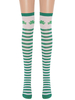 Femmes Saloon bas trèfle genou chaussettes hautes Halloween Cosplay Costume accessoires
