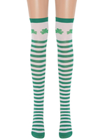 Femmes Saloon bas trèfle genou chaussettes hautes Halloween Cosplay Costume accessoires