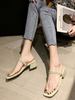 Femmes Sandales Chiot Talon Boucle Sandales Chic Escarpins Sandales Gladiateur À Bout Ouvert