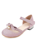 Femmes Sandales Chiot Talon Perles Sandales Chic Slip-On Bout Rond Plus La Taille Sandales Rose