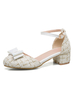 Femmes Sandales Chunky Heel Buckle Chic Slip-On Round Toe Sandales Plus Size