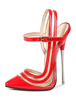 Femmes Seductive Sexy Talons Noirs Bout Pointu Talon Stiletto Chaussures Sexy