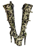 Femmes Sexy Bottes À Talons Hauts Bout Rond Fermeture À Glissière Détails En Métal Géométrique Talon Aiguille Rave Club Cuisse Bottes Vertes Sur Les Bottes Au Genou