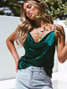 Femmes Sexy Camis 2021 Sans Manches Bretelles Couleur Unie Top D