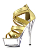 Femmes Sexy Sandales Plateforme À Talons Hauts Bout Ouvert Criss Cross Zip Up Sandal Chaussures