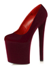 Femmes Sexy Talons Hauts Abricot Bout Rond Boucle Sexy Talon Aiguille Ciel Talons Hauts