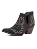 Femmes Short Boot pointu Toe Bottines noires en cuir PU