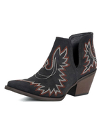 Femmes Short Boot pointu Toe Bottines noires en cuir PU