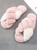 Femmes Slipper Microfibre Slip On Open Toe Flat Heel Slide Sandales