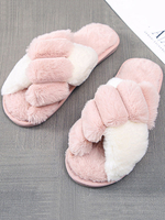 Femmes Slipper Microfibre Slip On Open Toe Flat Heel Slide Sandales