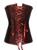Femmes Steampunk Corset Jacquard Lace Up Retro Cosutume Vêtements Déguisements Halloween