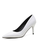 Femmes Talons Hauts Bout Pointu Blanc Talon Aiguille Slip On Escarpins