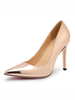 Femmes Talons hauts Champagne bout pointu Slip On Escarpins Talon Stiletto Dress Chaussures
