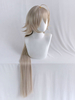 FGO Cosplay Alter Wig Fate Microfibre Gris Clair Perruque Droite Perruques Cosplay Déguisements Halloween