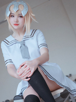 FGO Fate / Grand Order Jeanne DArc Alter Cosplay Costume JK Polyester Top Jupe Ensembles