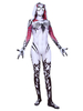 Film Cosplay Costume blanc Lycra Spandex justaucorps américain bande dessinée Cosplay combinaison Halloween Costume