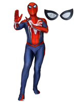Film Cosplay Costume rouge bleu Lycra Spandex justaucorps américain bande dessinée Cosplay combinaison Halloween Costume