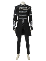 Final Fantasy en cuir Jeu Ensemble Gants&Manteaux&Gilet&Collier&Genouillères&Top&ceinture&Pantalons Déguisements Halloween
