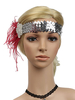 Flapper Bandeau Paillettes Années 1920 Great Gatsby Plume Strass Femmes Bandeau Rétro Accessoires De Cheveux Déguisements Halloween