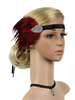 Flapper Bandeau Plumes Années 1920 Great Gatsby Headpieces Strass Femmes Vintage Accessoires De Cheveux Déguisements Halloween