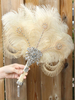 Flapper Dress Accessoires strass Plume 1920 Great Gatsby Accessory Fan Rétro Déguisements Halloween