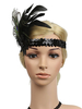 Flapper Headpieces Années 1920 Great Gatsby Bandeau Paillettes Plume Femmes Rétro Accessoires De Cheveux Déguisements Halloween