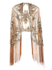 Flapper Robe Châle Frange Perlée Sequin Années 1920 Great Gatsby Accessoire Costume Rétro Accessoires Déguisements Halloween