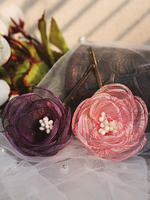 Fleur Coiffes De Mariage 2021 Accessoires De Cheveux De Mariée 2 Pièces