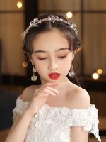 Fleur Fille Coiffes Ivoire Cristal Tête Fleur Enfants Accessoires De Cheveux