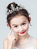 Fleur Fille Couronne Tiara Strass Argent Headpieces Enfants Accessoires De Cheveux