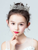 Fleur fille diadème couronne headpieces strass royal accessoires de cheveux de fête de mariage pour les enfants
