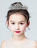 Fleur Fille Headpieces Tiara Couronne Strass Argent Enfants Accessoires De Cheveux