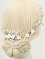 Fleur mariage serre-tête; peigne avec perles strass décoration de charme