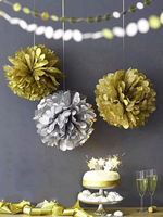 Fleur rouge boule mariage fleur décoration papier boule 5 pièce