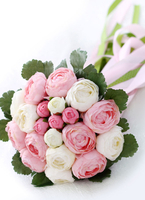 Fleurs de mariage Bouquet de mariée de fleur en soie