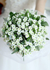 Fleurs de mariage Bouquet de mariée de fleur en soie blanc