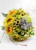 Fleurs de mariage Bouquet de mariée de fleur en soie émeraude
