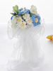 Fleurs de mariage Jolie forme filaire en mélange poly/coton