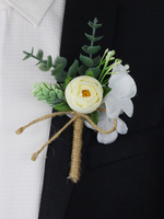 Fleurs de mariage Magnifique forme de polyester en plastique en plastique
