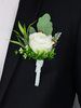 Fleurs pour le mariage jolie forme en plastique de mélange en poly / coton