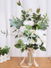 Fleurs pour le mariage Magnifique mélange de poly / coton Bouquets de mariage de forme noués à la main