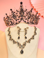 Flower Girl Headpieces Accessoire noir Accessoires de cheveux en métal pour enfants